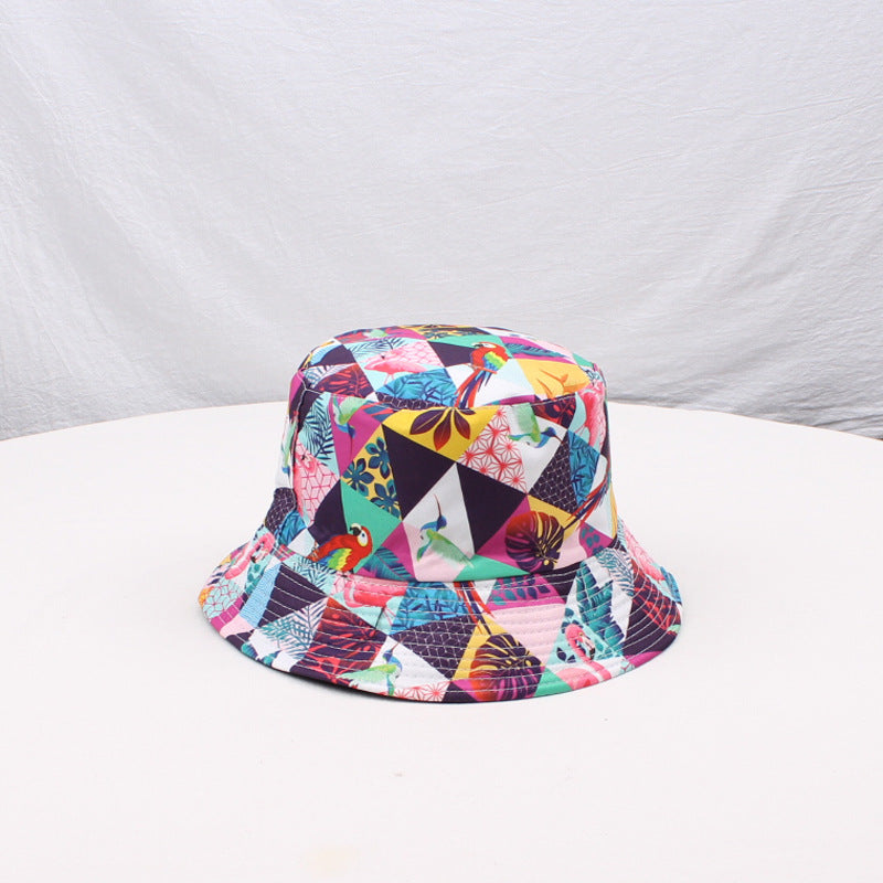Wholesale Polyester Cotton Printed Double Sided Bucket Hat